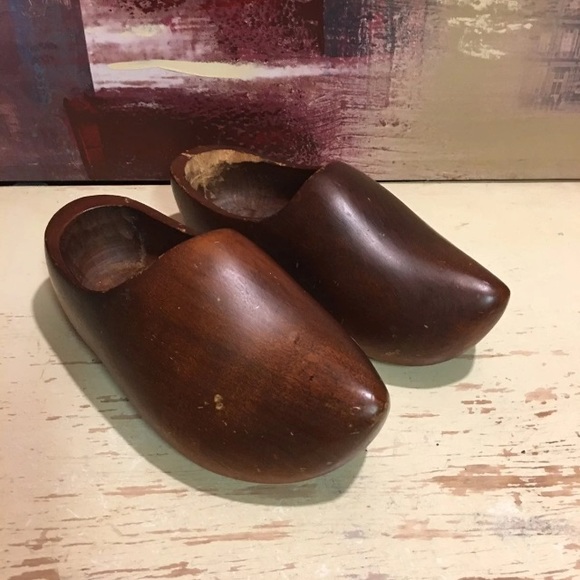 Boho Dutch Wooden Clogs Decorative - Picture 4 of 9